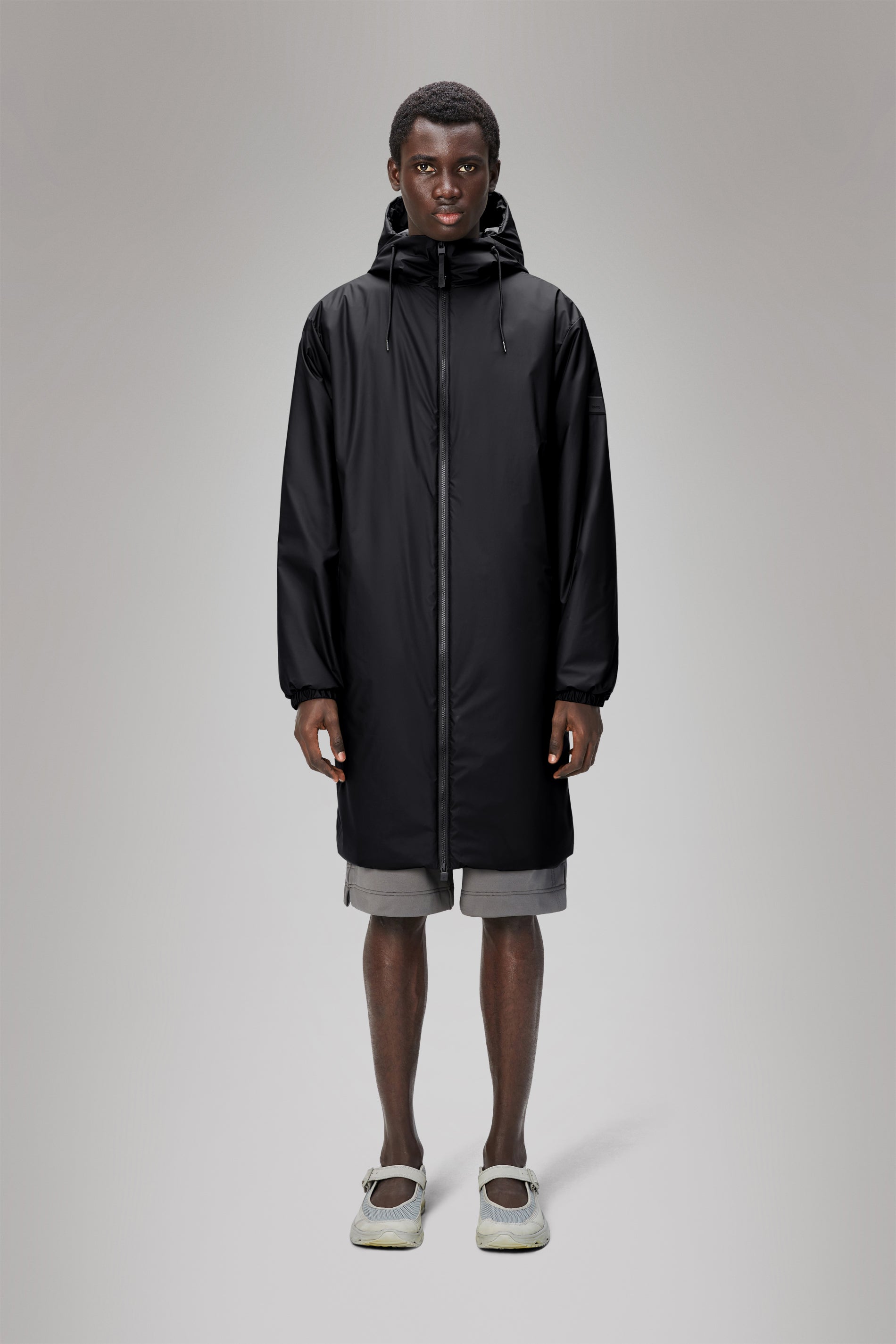 RAINS Lohja Longer Insulated Jacket Black Jacket
